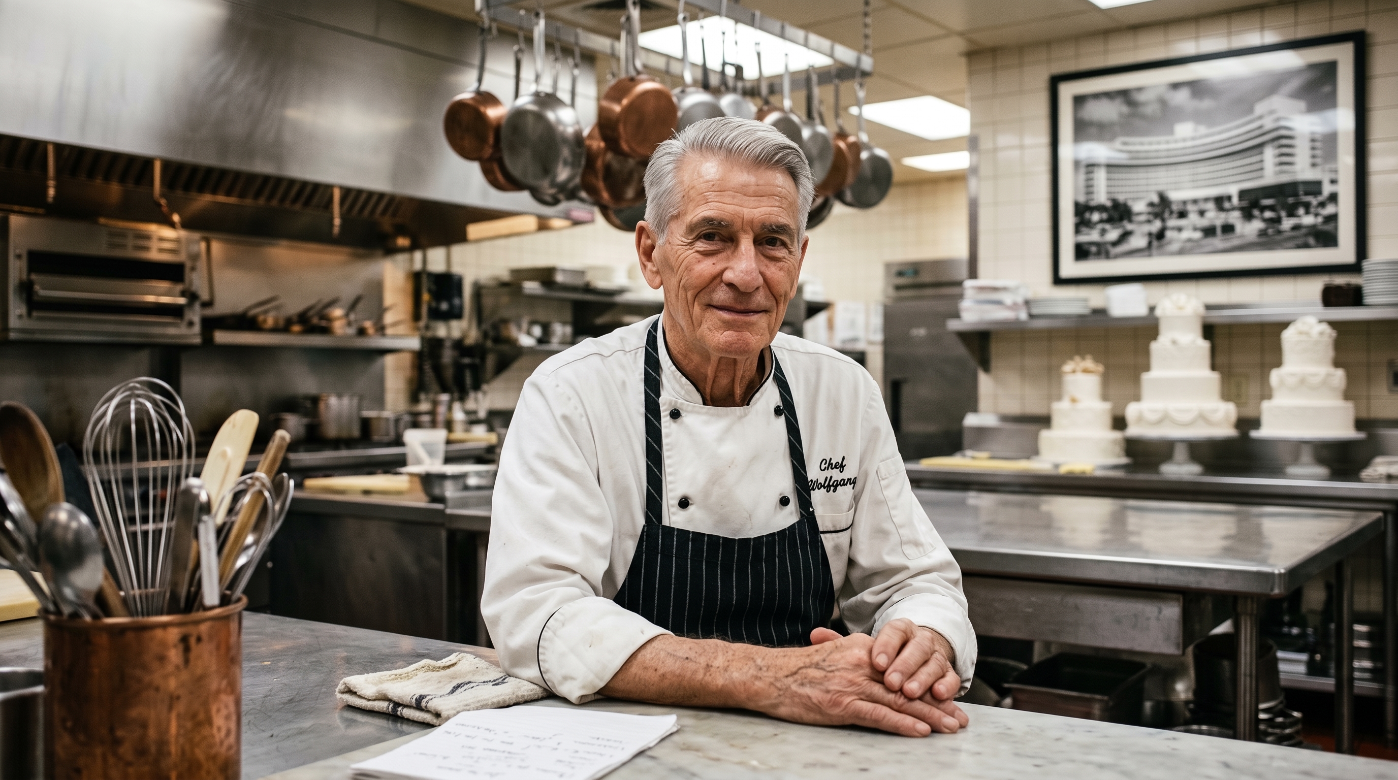 Chef Wolfgang in the kitchen